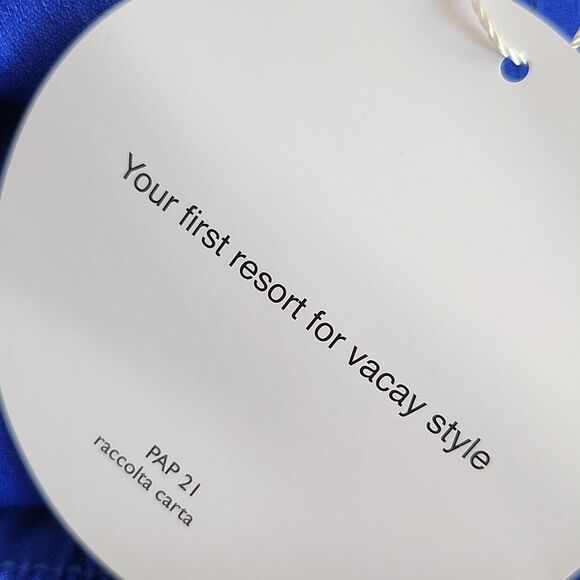 SHEIN V'Cay NWT High Waisted Royal Blue Wide Leg Palazzo Pants, XL - Picture 7 of 9